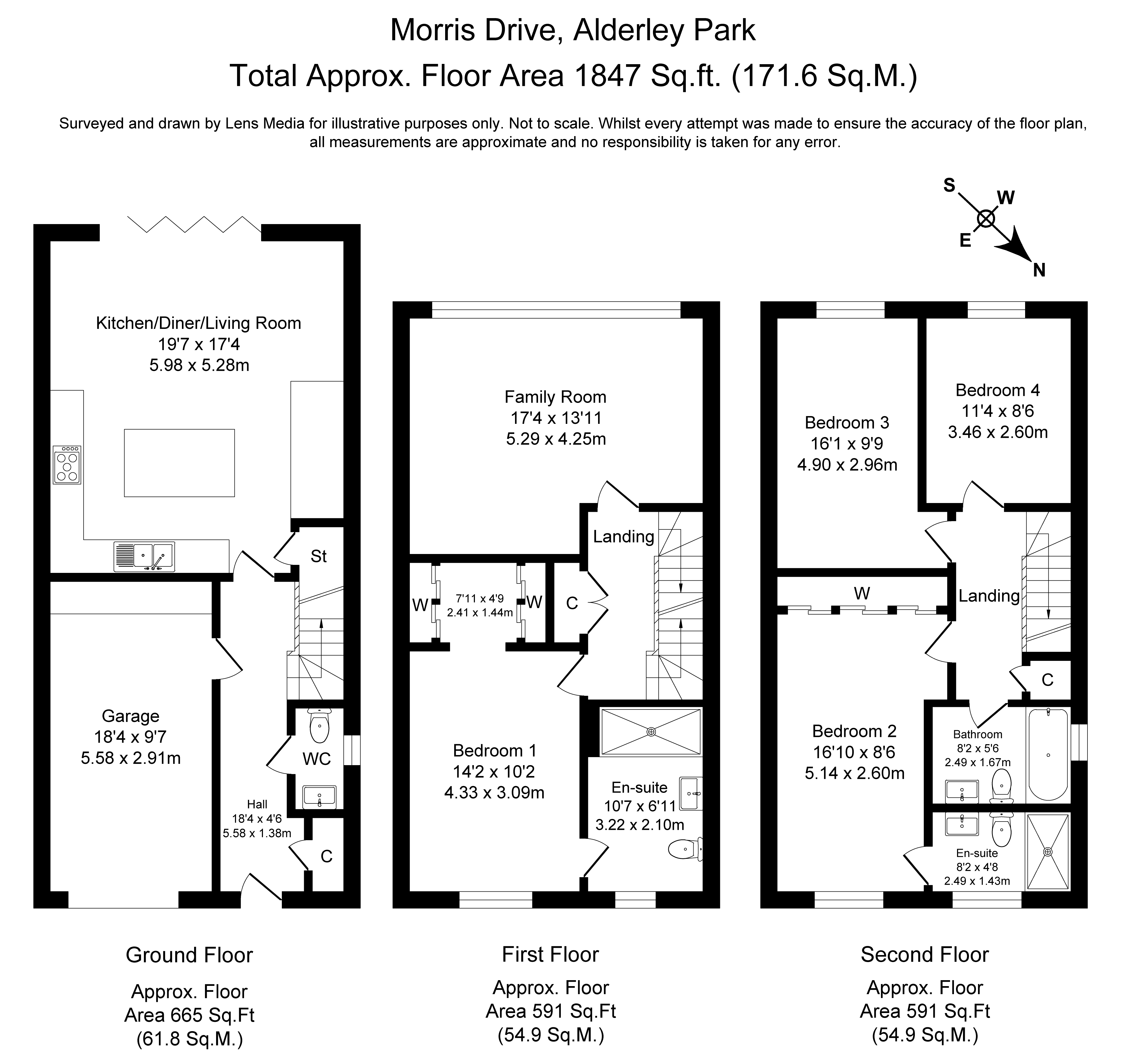 Floorplans For Nether Alderley, Macclesfield, Cheshire