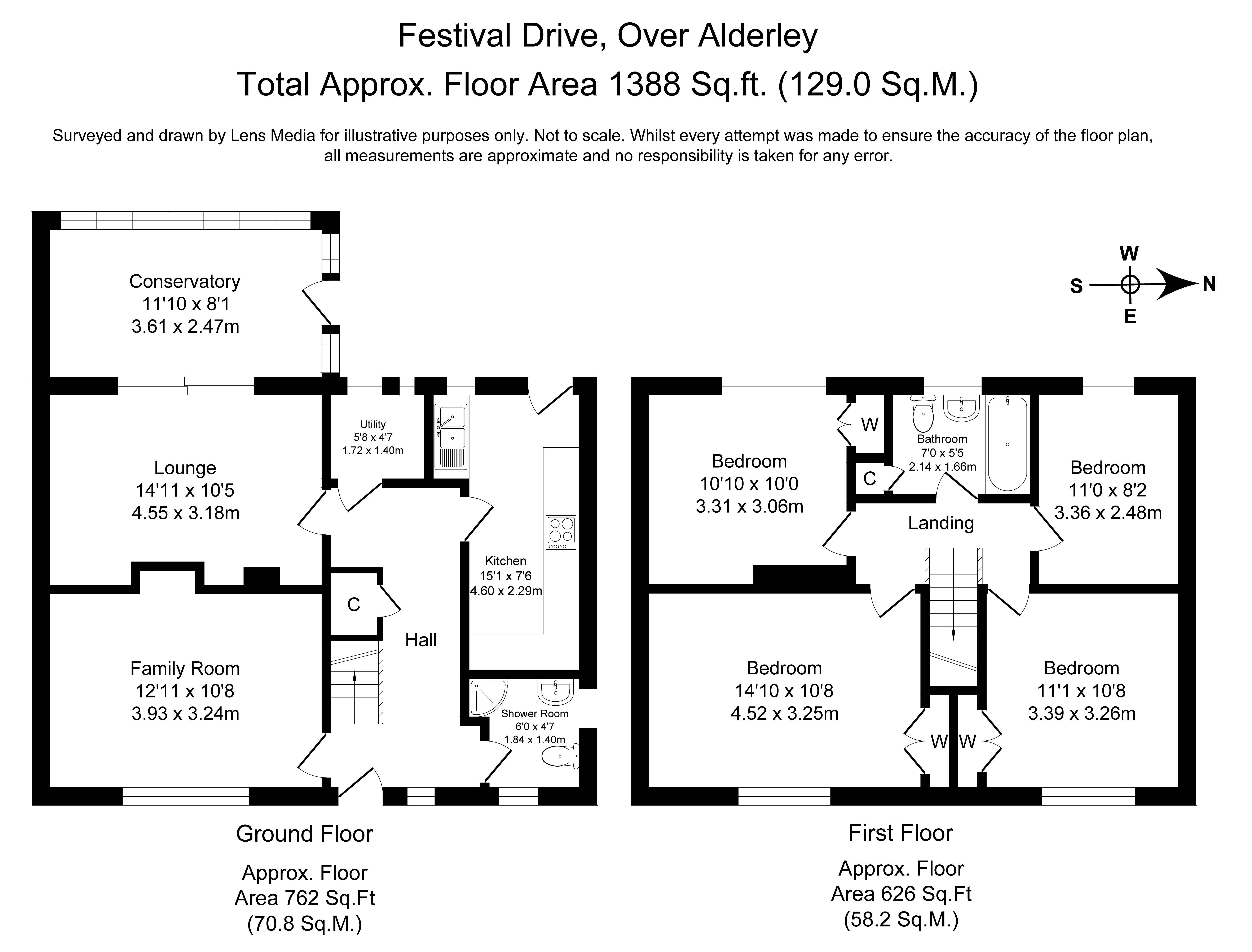 Floorplans For Over Alderley, Macclesfield, Cheshire