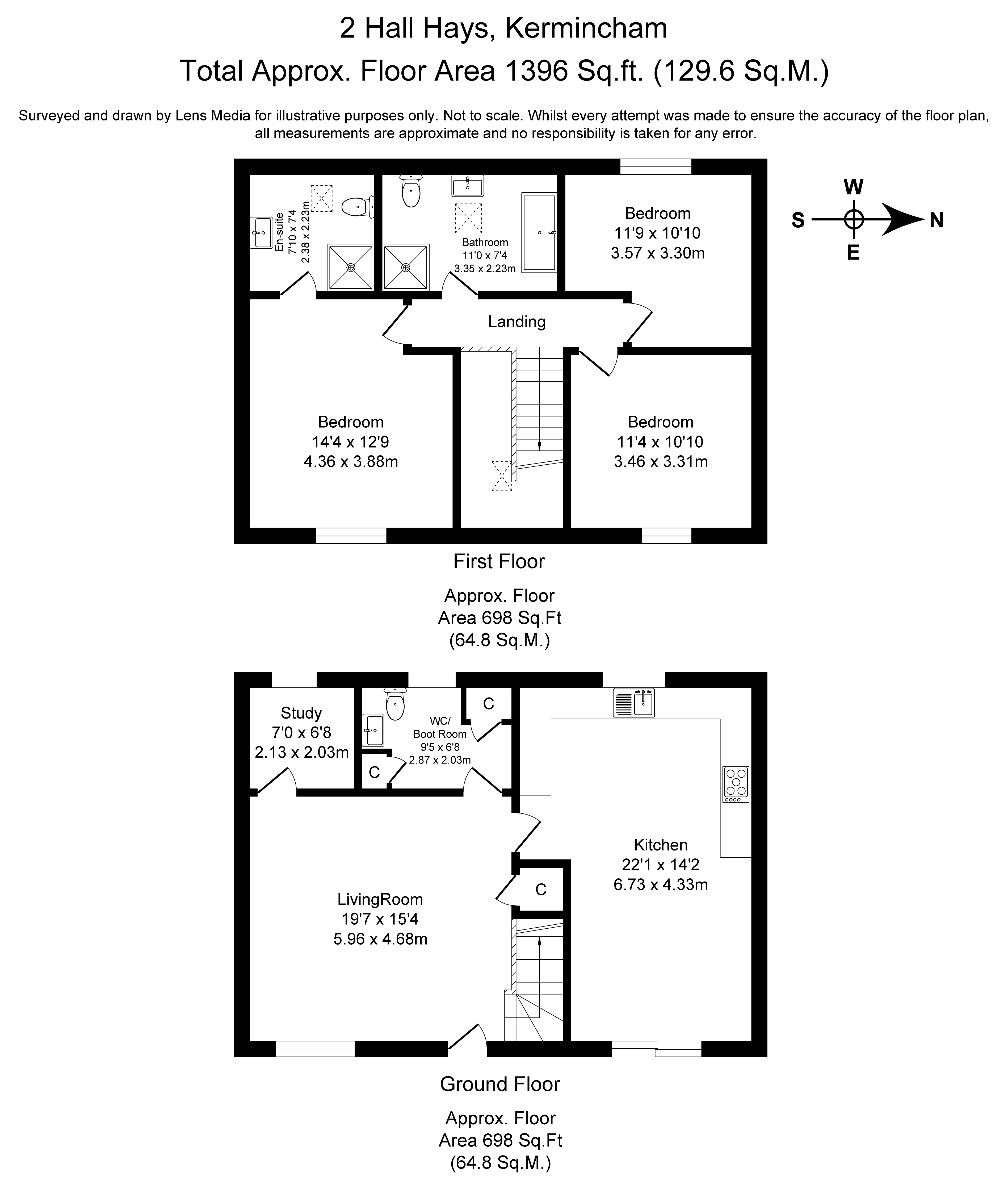 Floorplans For Kermincham, Crewe, Cheshire