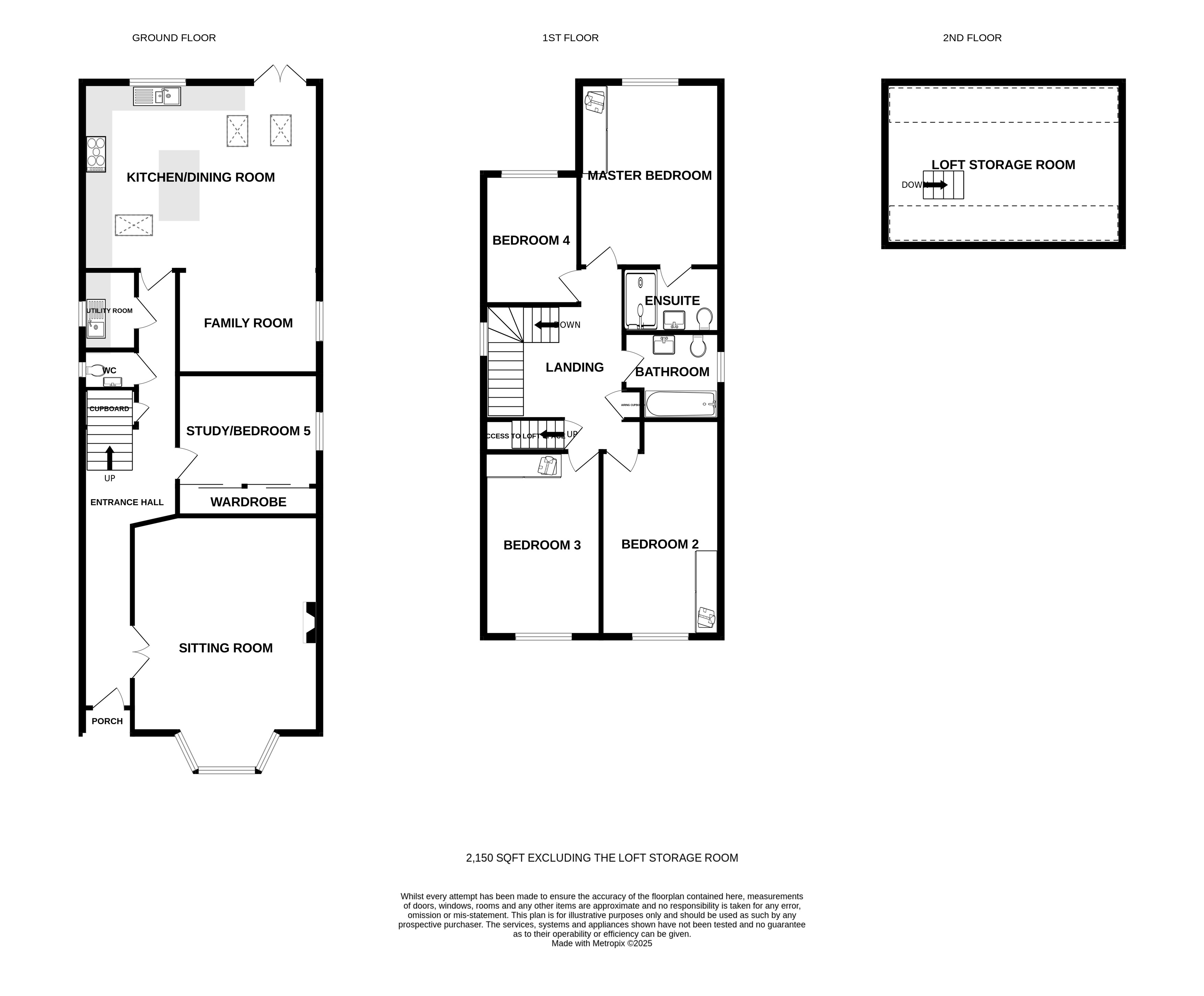 Floorplans For Moss Lane, Alderley Edge, Cheshire