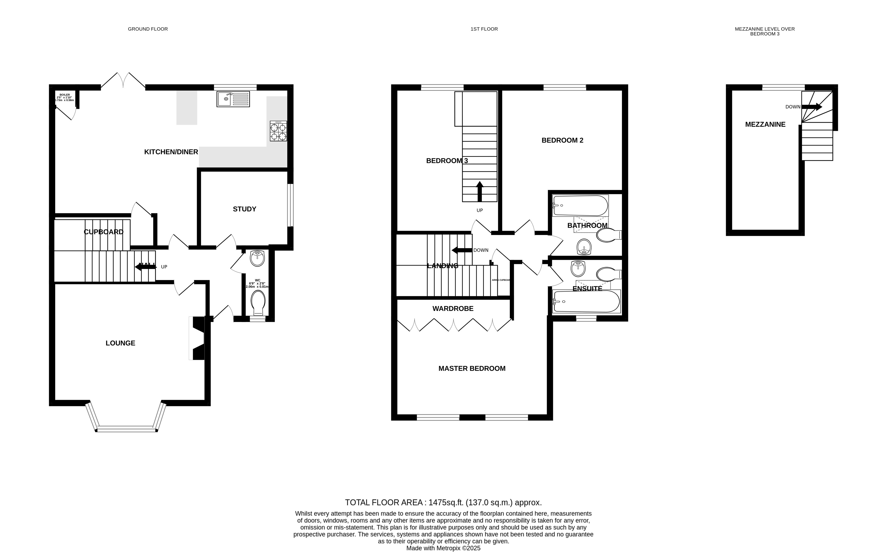 Floorplans For Moss Lane, Alderley Edge, Cheshire