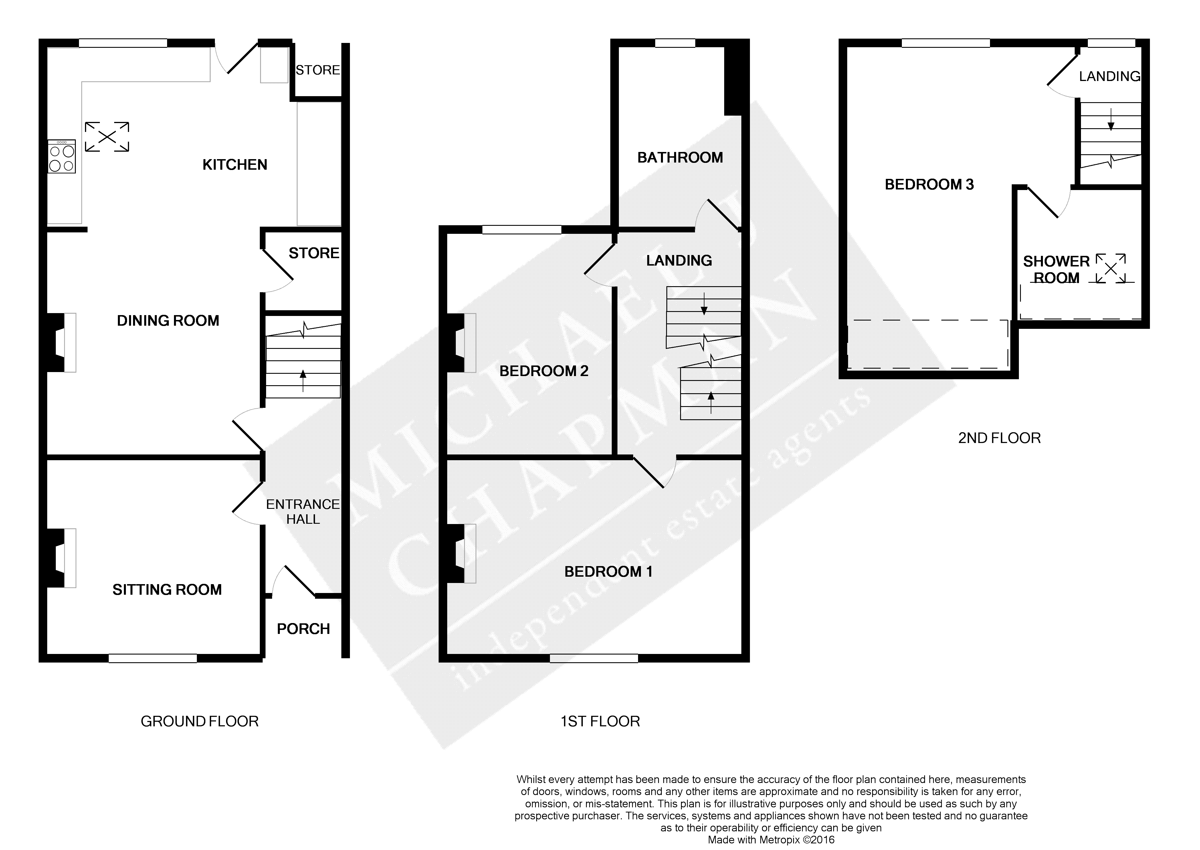 Floorplans For Clifton Street, Alderley Edge, Cheshire
