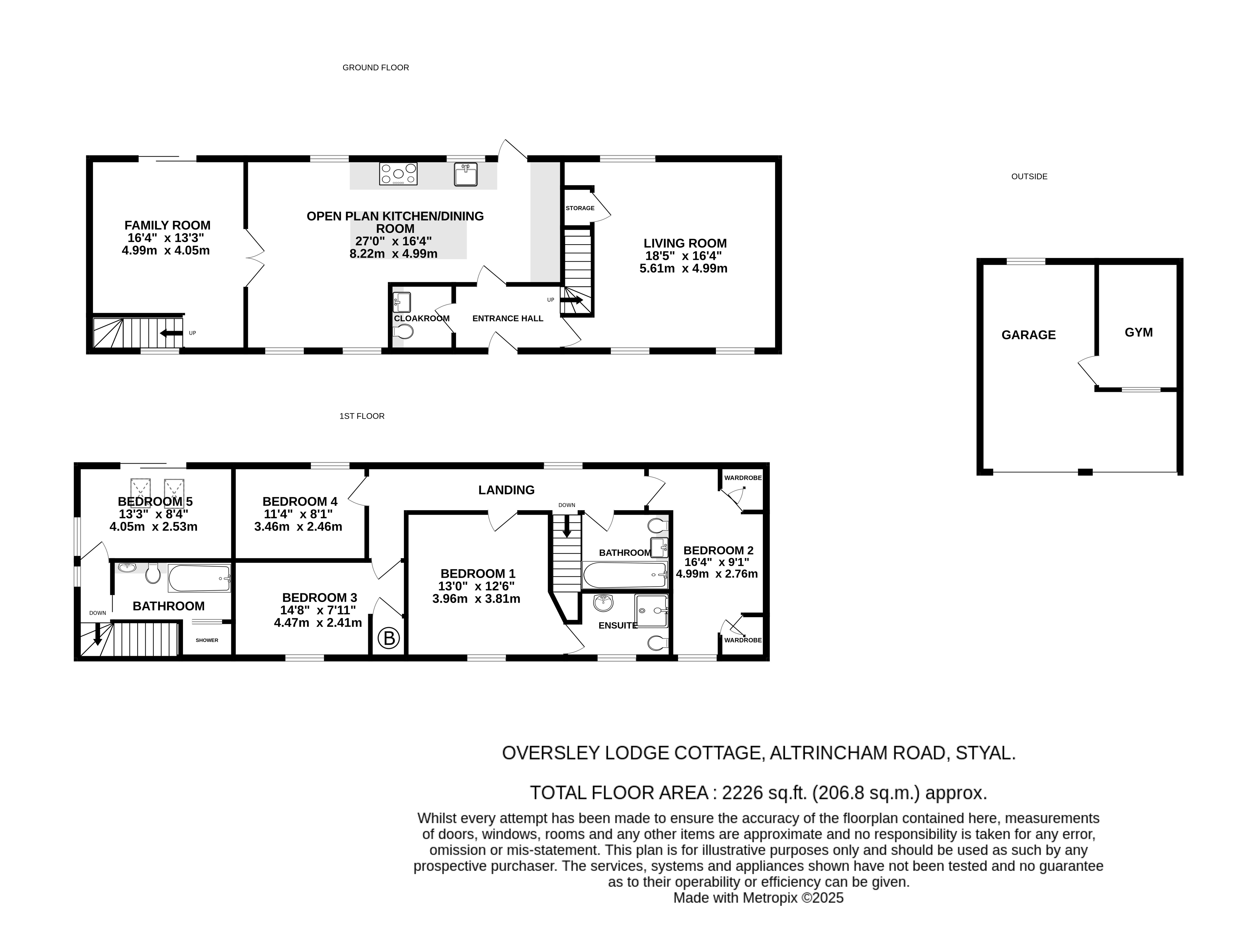 Floorplans For Styal, Wilmslow, Cheshire