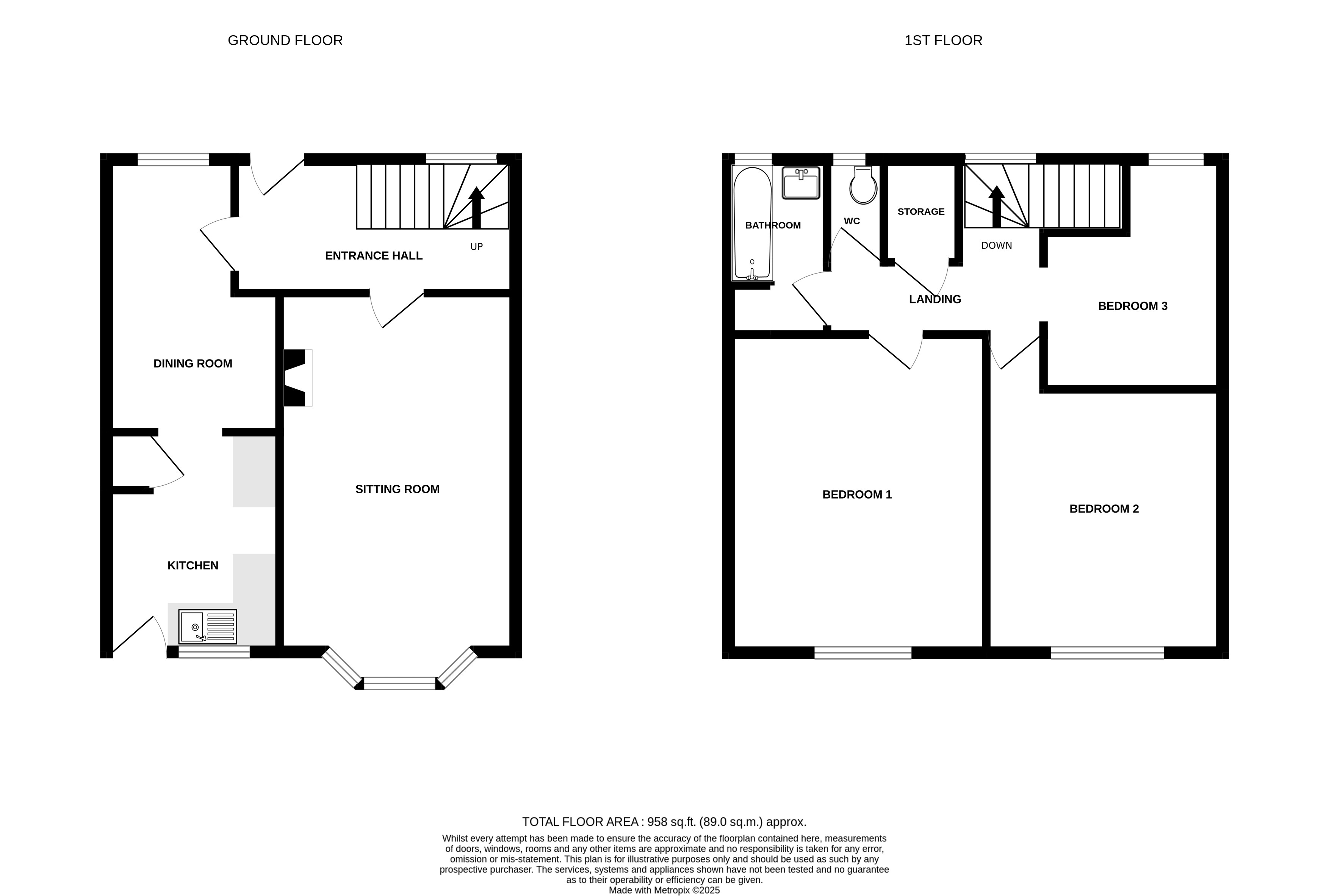 Floorplans For Elm Crescent, Alderley Edge, Cheshire