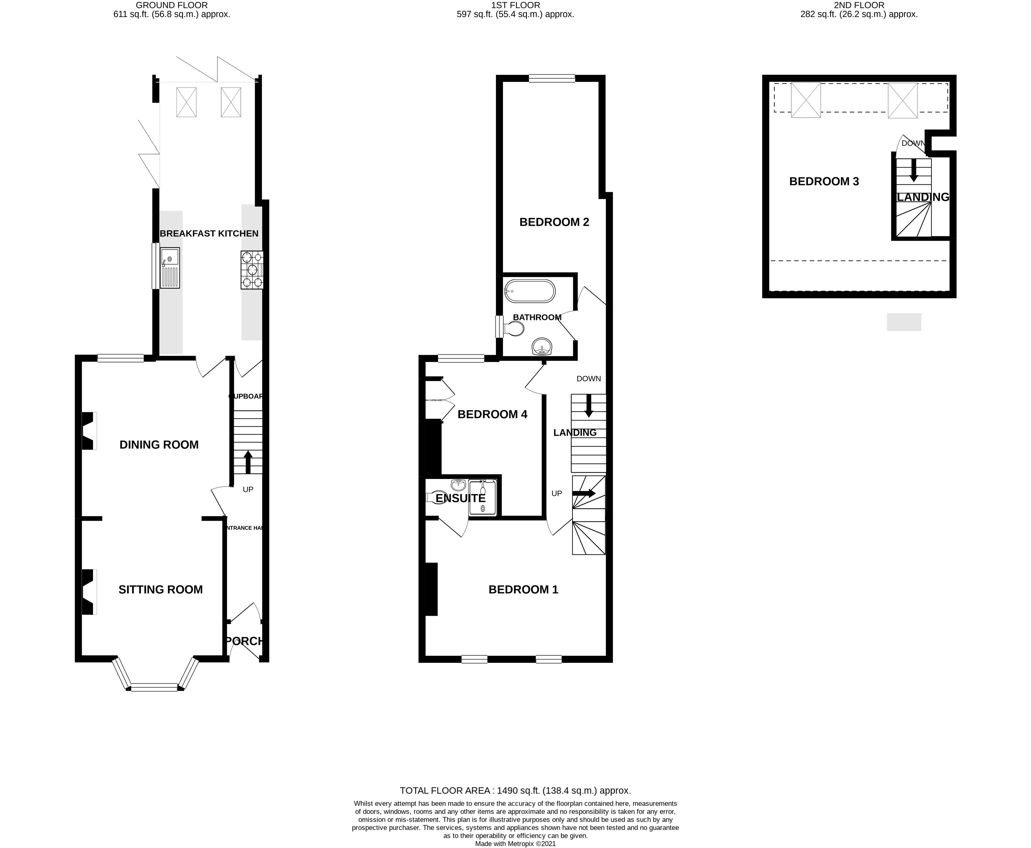 Floorplans For Heyes Lane, Alderley Edge, Cheshire