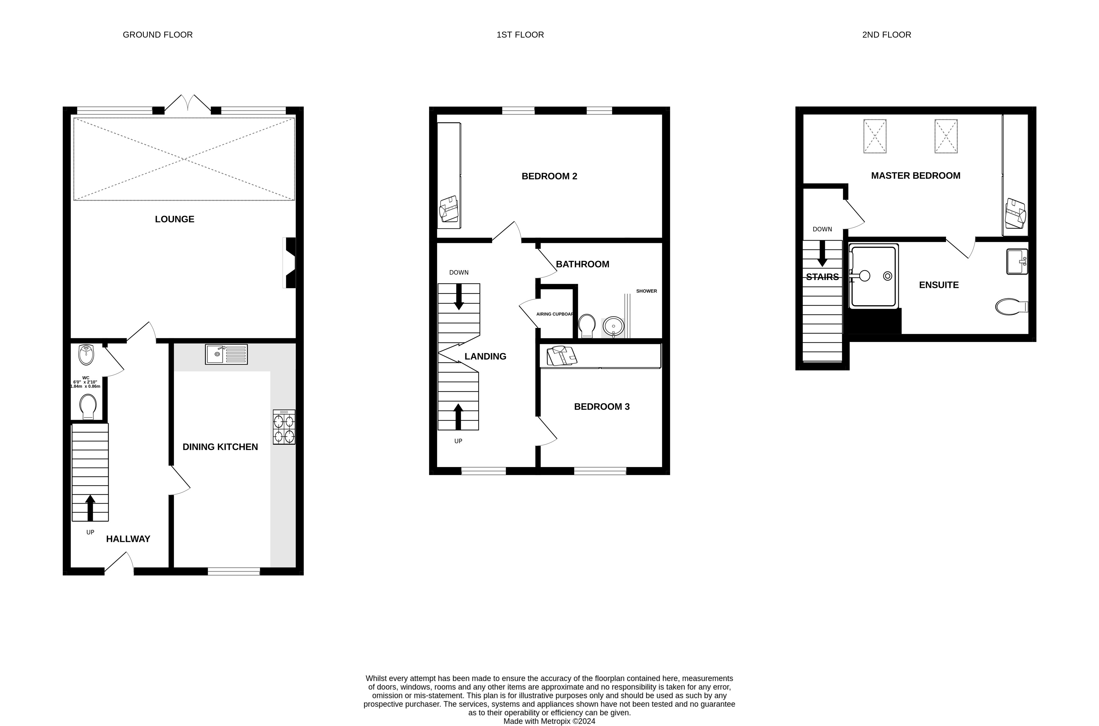 Floorplans For Russet Way, Alderley Edge, Cheshire