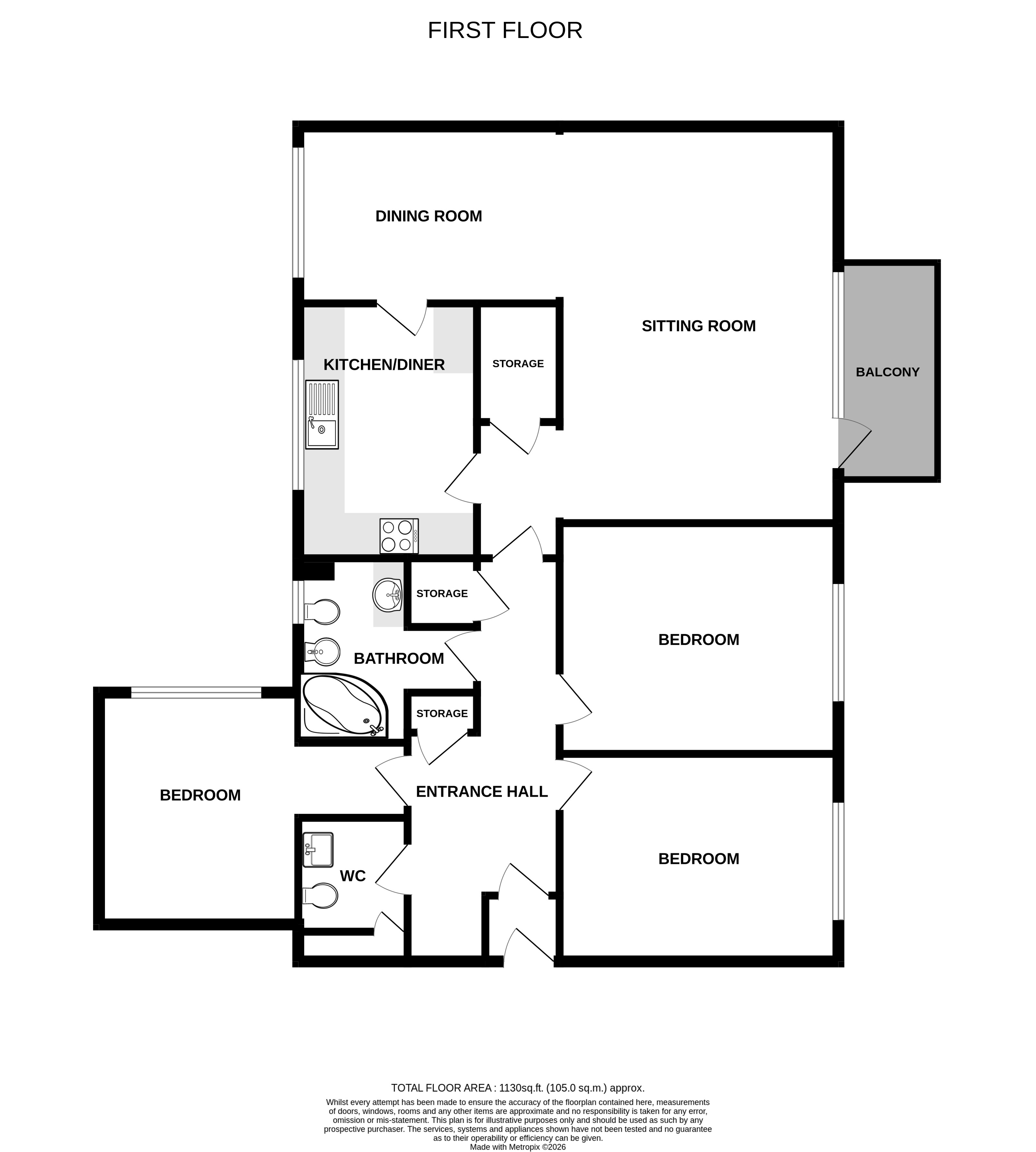 Floorplans For Horseshoe Lane, Alderley Edge, Cheshire