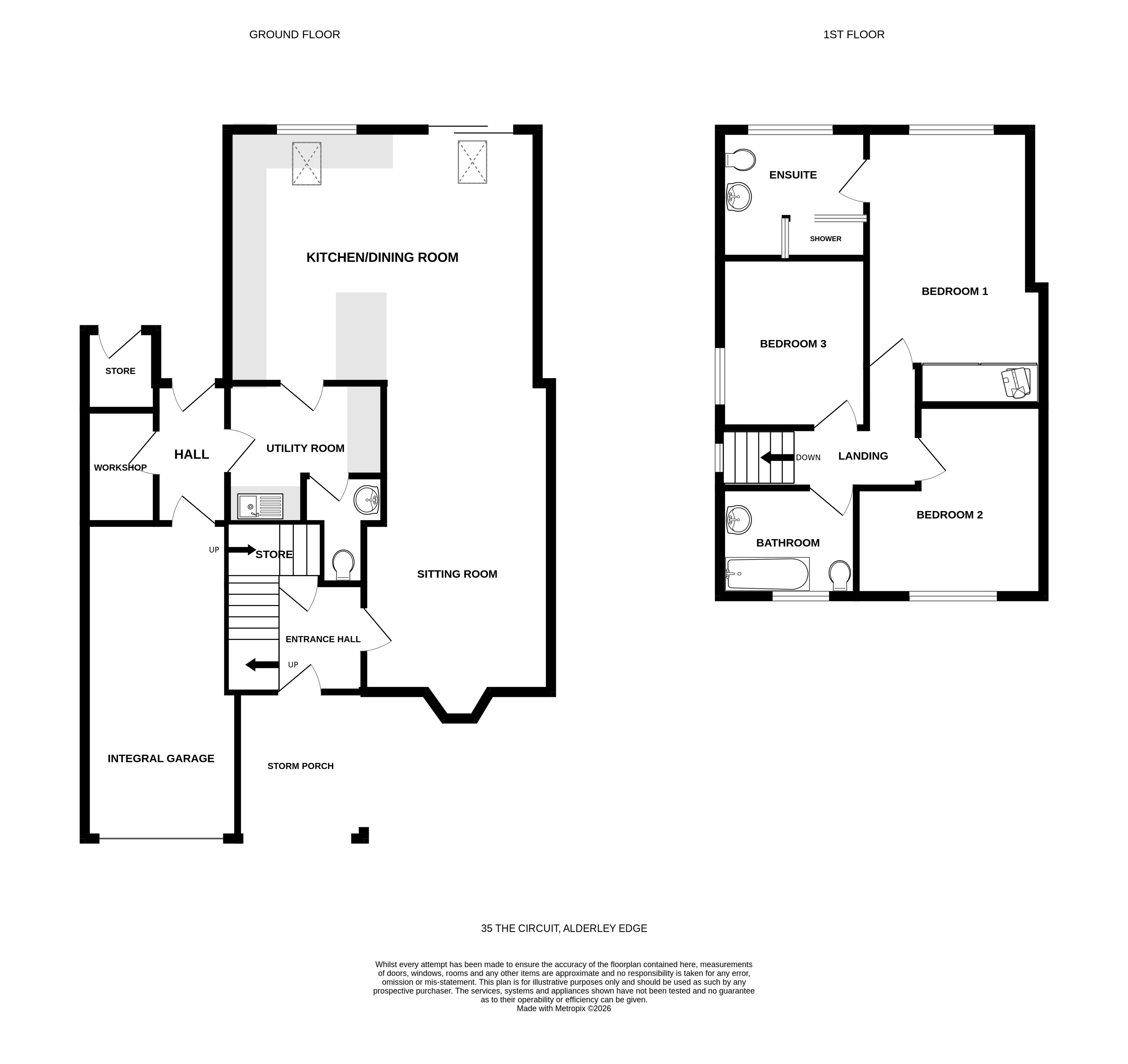 Floorplans For The Circuit, Alderley Edge, Cheshire