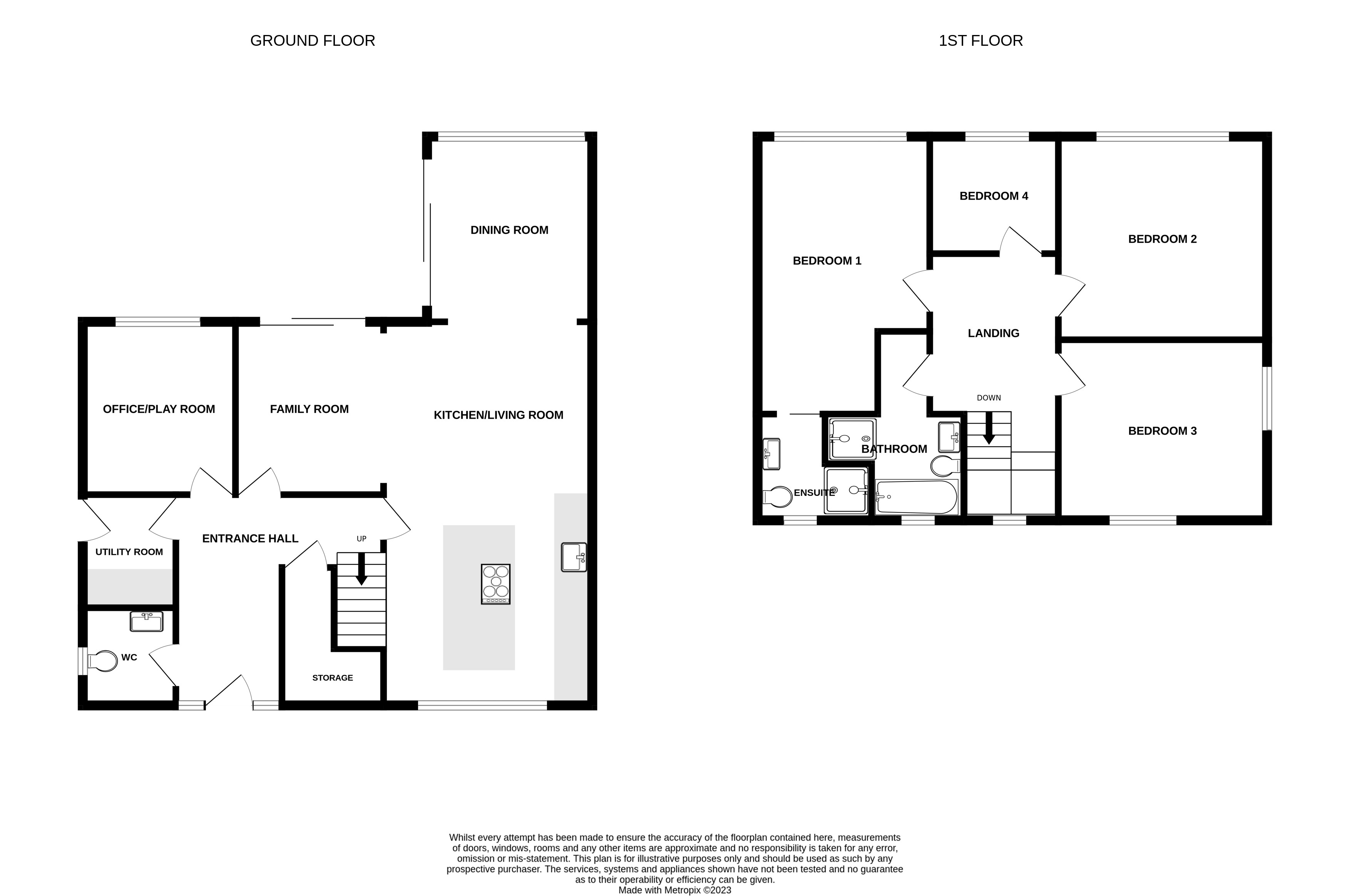 Floorplans For Eaton Drive, Alderley Edge, Cheshire