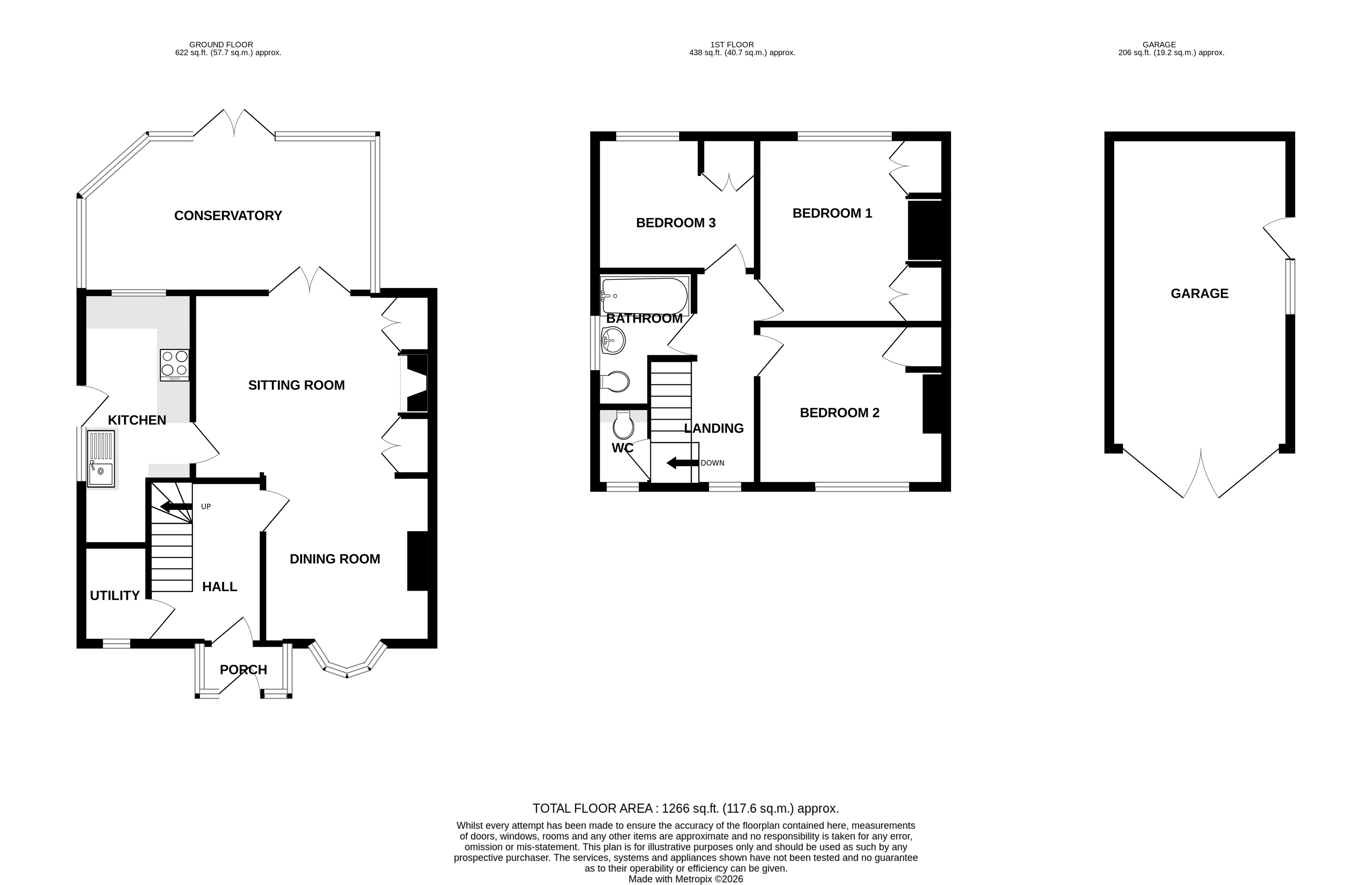 Floorplans For Crescent Road, Alderley Edge, Cheshire