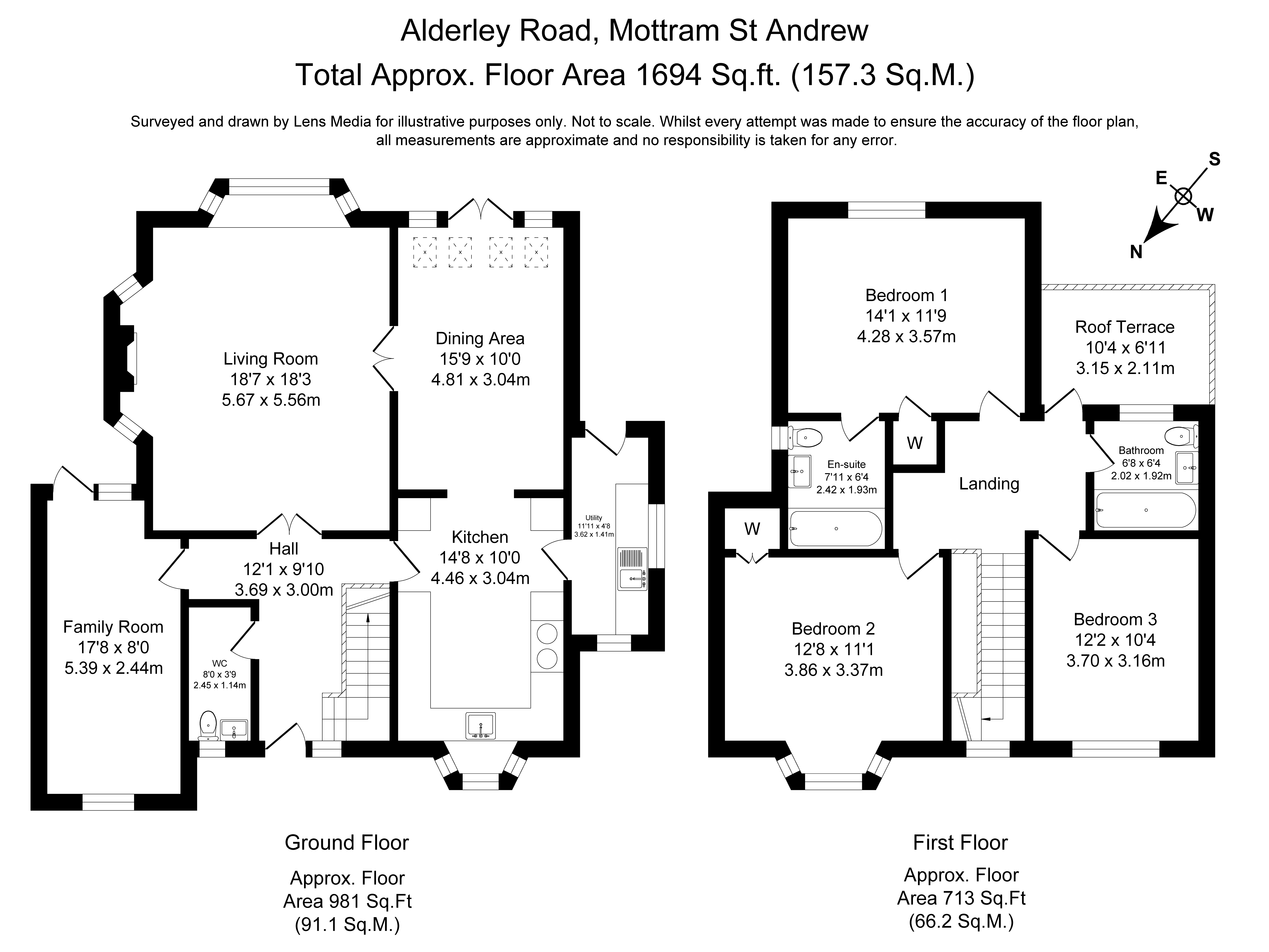 Floorplans For Mottram St Andrew, Macclesfield, Cheshire