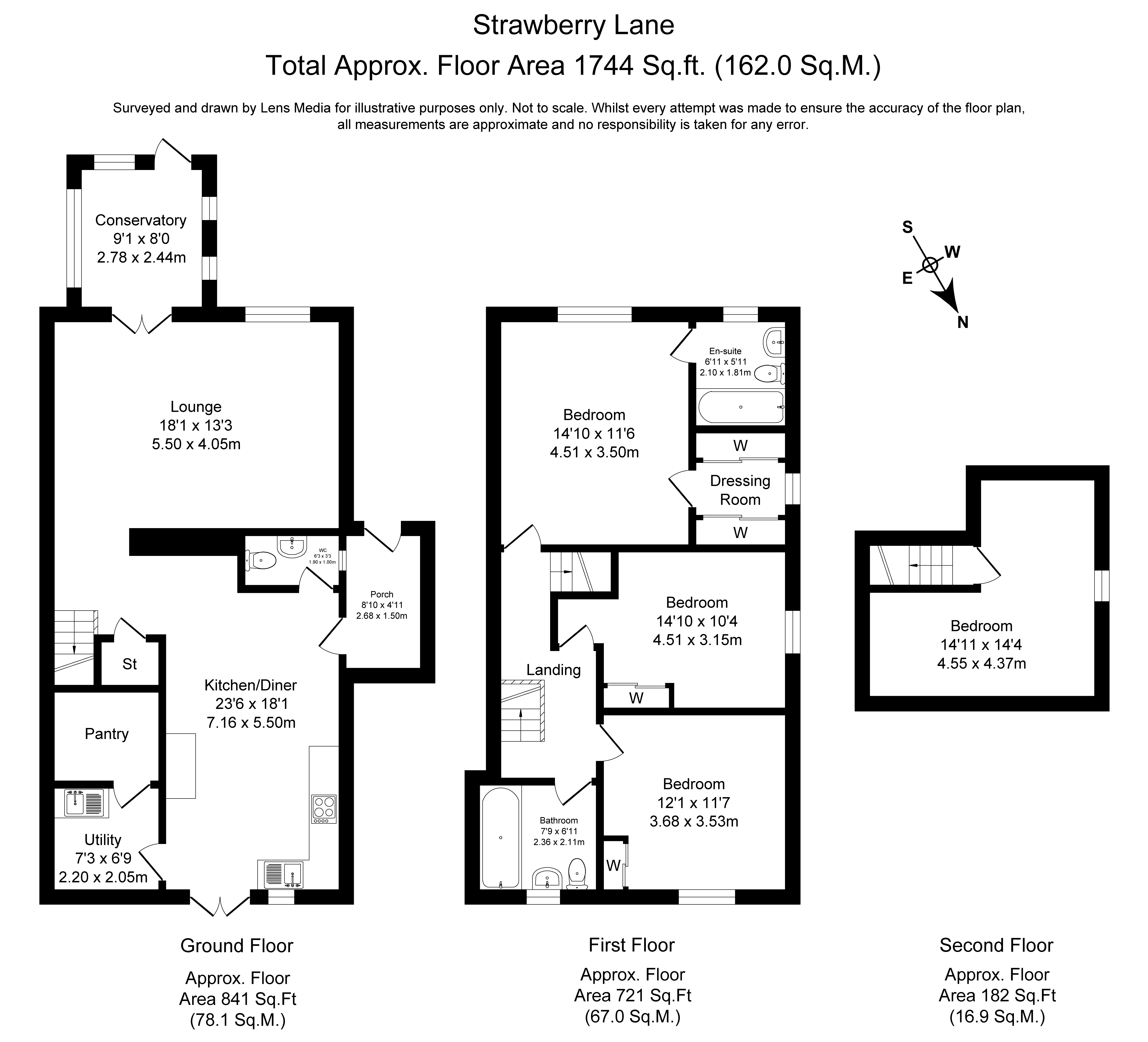 Floorplans For Strawberry Lane, Wilmslow, Cheshire