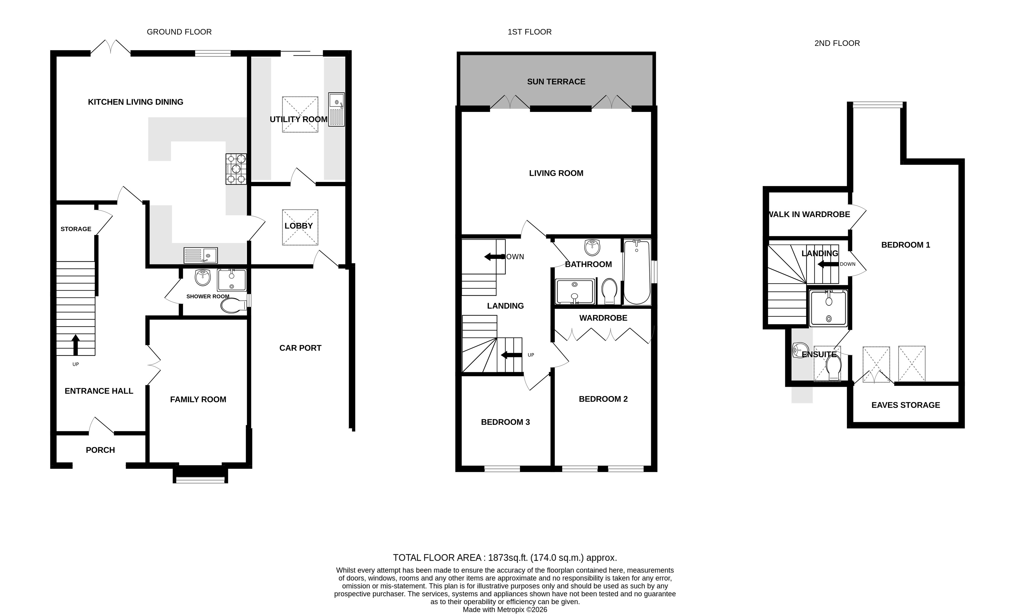 Floorplans For Moss Lane, Alderley Edge, Cheshire